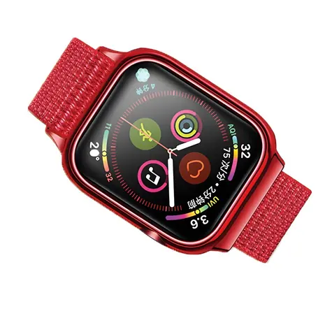 USAMS ZB073 Nylonový řemínek pro Apple Watch 40/41mm červená / Řemínek / Nylonový / Apple Watch 4/5/6/7/SE