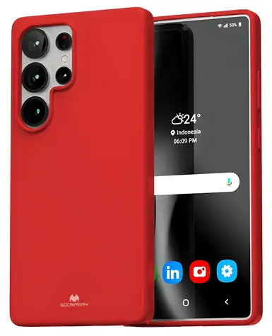 Mercury Soft pouzdro pro Samsung Galaxy S25 Ultra červená / Pouzdro / TPU / Matné