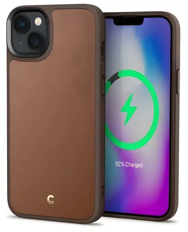 Spigen Cyrill Kajuk MagSafe hnědá / Ochranný kryt / Apple iPhone 14 Plus, 15 Plus 6,7