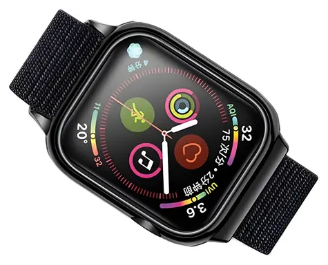 USAMS US-ZB073 černá / Řemínek / Nylonový / Pro Apple Watch 4/5/6/7/SE/SE3 40/41 mm