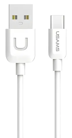 USAMS SJ099 U Turn bílá / Datový kabel / USB-C / 2A / 1 m