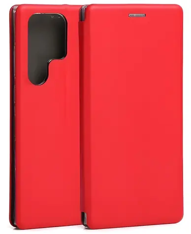 Beline Book Magnetic pro Samsung Galaxy S23 Ultra červená / Pouzdro / Flipové / Peněženka / Stojánek