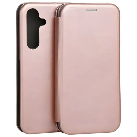 Beline Book Magnetic Samsung Galaxy S24 FE růžové zlato / Pouzdro / Flipové / Magnetické zavírání / Umělá kůže