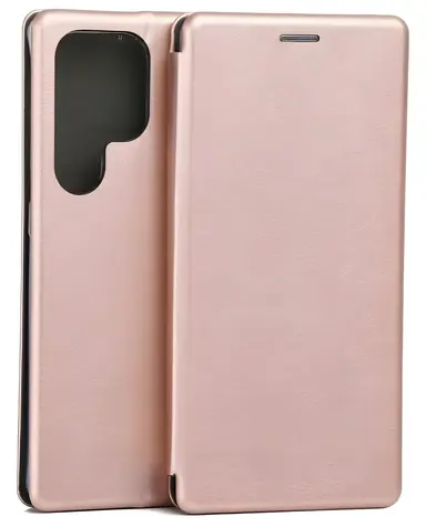 Beline Book Magnetic Case S25 Ultra růžové zlato / Pouzdro / Samsung Galaxy S25 Ultra / Magnetické zavírání