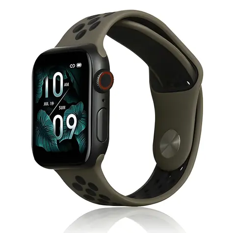 Beline Sport Silicone hnědo-černý / Sportovní pásek pro Apple Watch / 38/40/41 mm