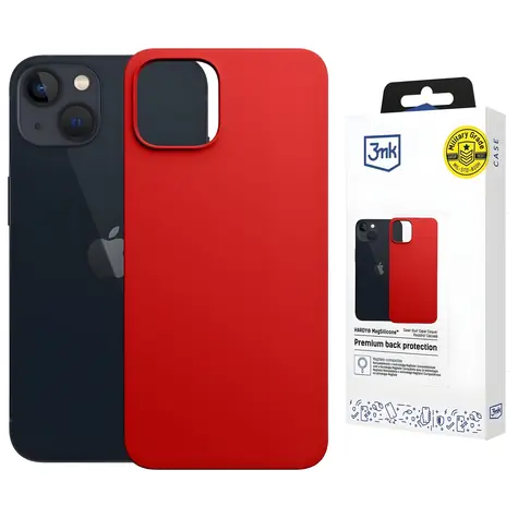 3mk Hardy MagSilicone iPhone 14 Plus červená / Kryt / MagSafe / Silikon