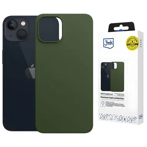 3mk Hardy MagSilicone iPhone 15 Plus tmavě zelená / Kryt / MagSafe / Silikon