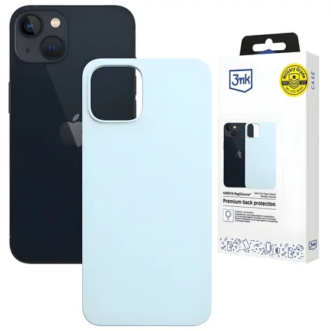3mk Hardy MagSilicone modrá / Zadní kryt / pro Apple iPhone 15 Plus / MagSafe / silikonový