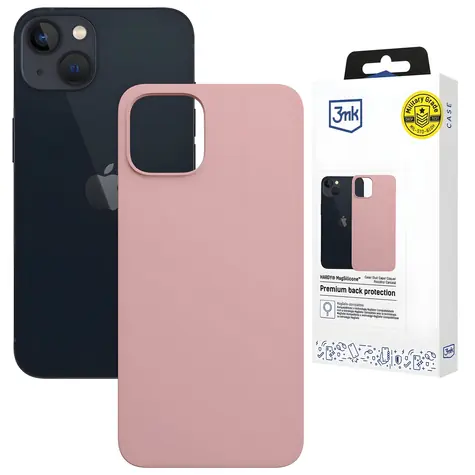 3mk Hardy MagSilicone růžová / Zadní kryt / pro Apple iPhone 15 Plus / MagSafe / silikonový