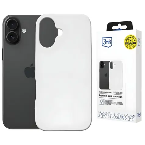 3mk Hardy MagSilicone Apple iPhone 16 Plus bílá / Zadní kryt / MagSafe