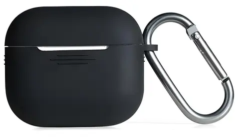 Beline Silicone Apple AirPods 3 černá / Pouzdro / Silikonové / S karabinou