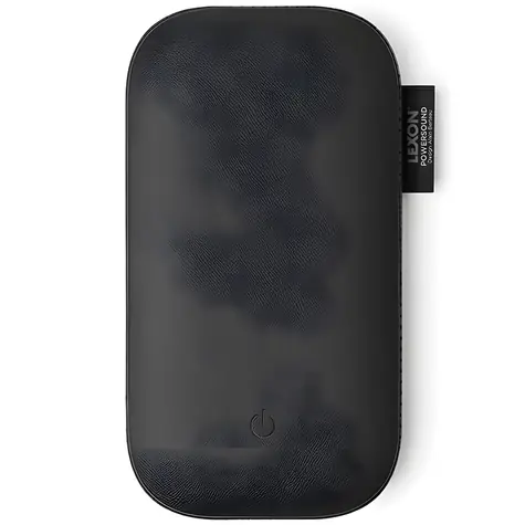Lexon PowerSound LA128N černá / Powerbanka / Bluetooth reproduktor / Bezdrátové nabíjení Qi / 5000 mAh / USB-C