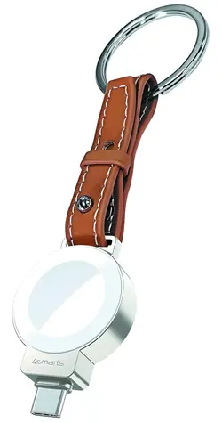 4smarts bezdrátová nabíječka pro Apple Watch stříbrná / Nabíječka / bezdrátová Qi / USB-C / MagSafe