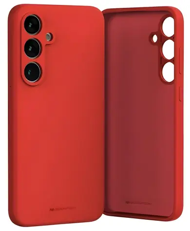 Mercury Silicone pouzdro pro Samsung Galaxy S24 FE (S721) červená / Pouzdro na mobil / Silikonové