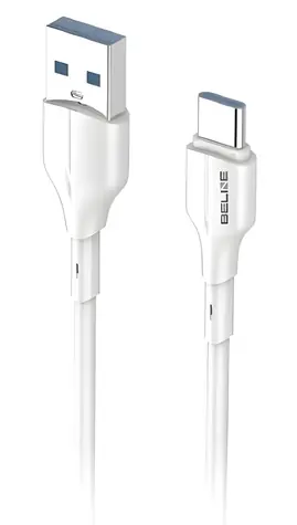 Beline Kabel USB-A - USB-C bílá / Kabel / 25 W / 1 m