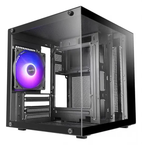 Tacens MARS MC-CUBE černá / Počítačová skříň / Mini Tower / mATX / Mini-ITX / 1x ARGB