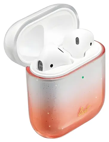 LAUT Ombre Sparkle pouzdro pro Apple AirPods 1/2 oranžová / Pouzdro / Polykarbonát / Anti-Scratch