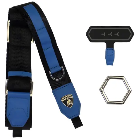 Audi D1 Crossbody řemínek na krk modrá / Řemínek na krk / nylon / univerzální / nastavitelná délka