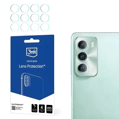 3mk Lens Protection Oppo Reno 12 Pro / Ochranné sklo na fotoaparát / Hybridní sklo / 4 ks