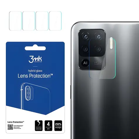 3mk Lens Protection Oppo Reno 5 Lite / Ochranné sklo na fotoaparát / Hybridní sklo / 4 ks