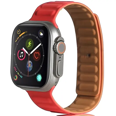 Beline Magnetic červená / Pásek pro Apple Watch / 38/40/41mm / magnetický