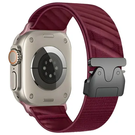 Beline Oblique červená / Řemínek pro Apple Watch / 38/40/41 mm / Nylon