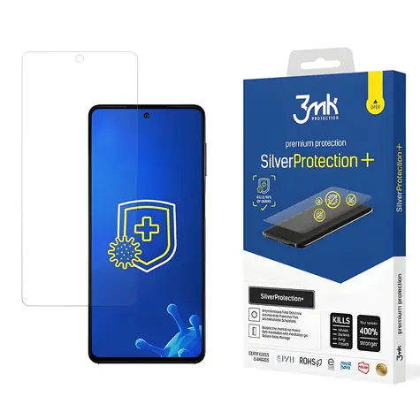 3mk SilverProtection+ pro Samsung Galaxy M52 5G (SM-M526) / Ochranná fólie / Antimikrobiální / Mokrá instalace