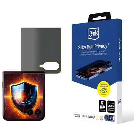 3mk Silky Matt Privacy pro Motorola Razr 60 Ultra / Ochranná fólie / matný povrch / ochrana soukromí
