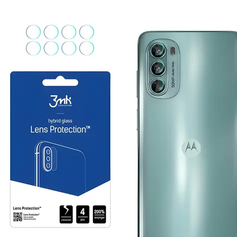 3mk Lens Protection / Ochranné sklo na fotoaparát / Motorola Moto G62 5G / 4 ks