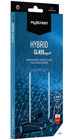 MyScreen HybridGLASS Edge 3D Apple iPhone 7 a 8 bílá / Hybridní sklo / 3D / EasyApp PLUG
