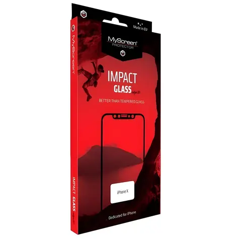 MyScreen Protector ImpactGLASS Edge3D iPhone Xs Max/11 Pro Max černá / Ochranné sklo / Anti-shock / 8H tvrzení
