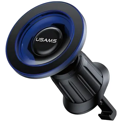 USAMS ZJ081 modrá / Držák do auta / Magnetický / Do větráku / 360° otočení