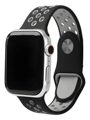 Beline Sport Silicone černo-šedý / Sportovní pásek pro Apple Watch / 38/40/41mm