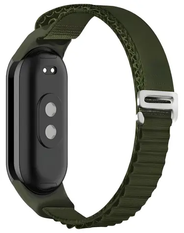 Beline Alpine zelená / Řemínek pro Xiaomi Mi Band 10/9/8 / nylon