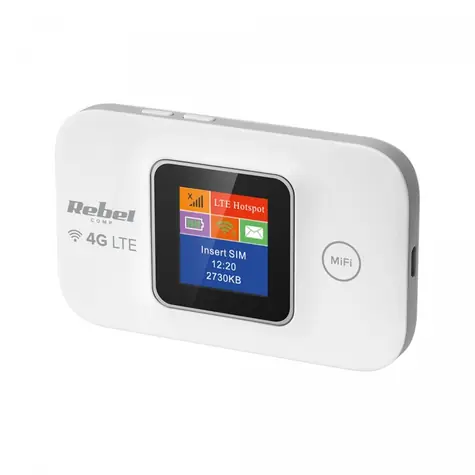 MiFi 4G LTE router bílá / Router / Wi-Fi 4 150 Mbps / SIM slot / microSD do 32GB / baterie 5 h