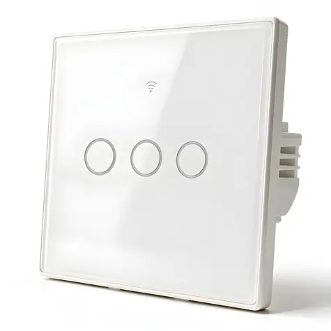 Chytrý dotykový vypínač světla 3kanálový / Vypínač / WiFi / Tuya / Časovač