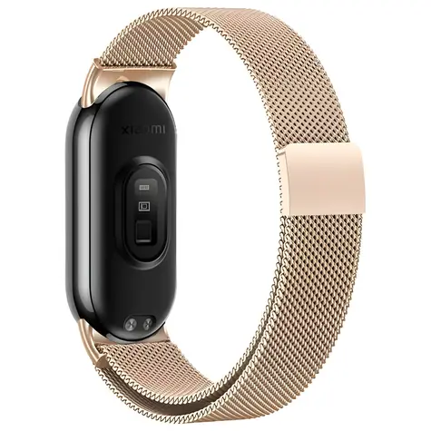 Beline Magnetic Mi Band 10/9/8 růžové zlato / Pásek / nerezová ocel / magnetický