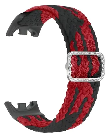 Beline Nylon Strap černo-červená / Řemínek / pro Xiaomi Smart Band 10, 9, 8