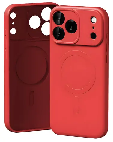 Mercury Semi-Silicone MagSafe iPhone 17 Pro Max červená / Pouzdro / Silikon / MagSafe