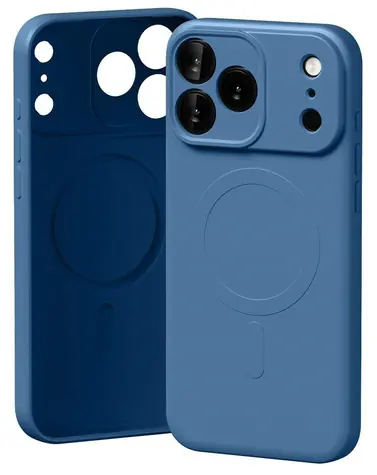 Mercury Semi-Silicone MagSafe modrá / Kryt / Apple iPhone 17 Pro Max / MagSafe / Silikon
