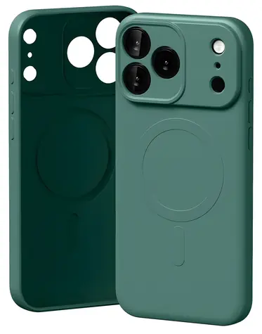 Mercury Semi-Silicone MagSafe kryt pro iPhone 17 Pro Max zelená / Kryt / MagSafe / Silikon