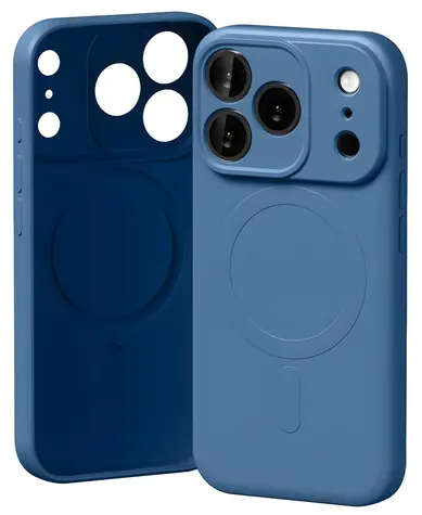 Mercury Semi-Silicone MagSafe kryt pro iPhone 17 Pro modrá / Kryt / MagSafe / Silikon