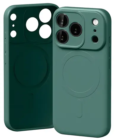 Mercury Semi-Silicone MagSafe zelená / Kryt / Apple iPhone 17 Pro / MagSafe / Silikon