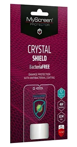 MyScreen CRYSTAL BacteriaFree pro Xiaomi Poco C65 / Ochranná fólie na displej / Antibakteriální / s aplikátorem