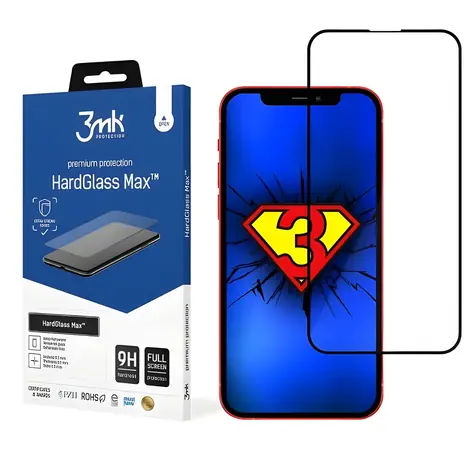 3mk HardGlass Max černá / Ochranné sklo na displej / Apple iPhone 13 Pro Max/14 Plus 6,7