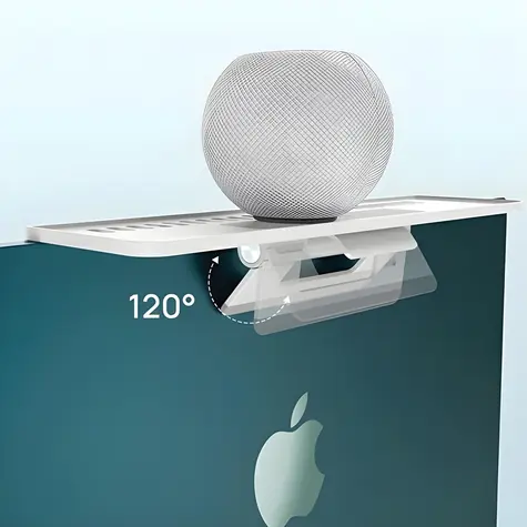SODI 312 bílá / Stojánek pod monitor / hliník / do 2 kg / pro iMac a Studio Display