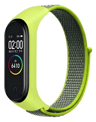 Beline NylonLoop žlutá / Řemínek / pro Xiaomi Mi Band 3/4/5/6/7 / nylonový