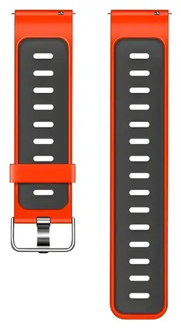 Beline Double Color červeno-černý / Řemínek pro chytré hodinky / silikon / 20 mm