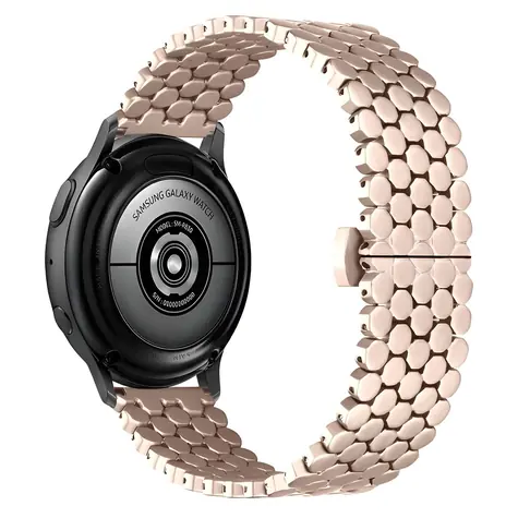Beline Metal Honeycomb 20 mm růžovo-zlatá / Řemínek pro chytré hodinky / kovový / voštinový vzor