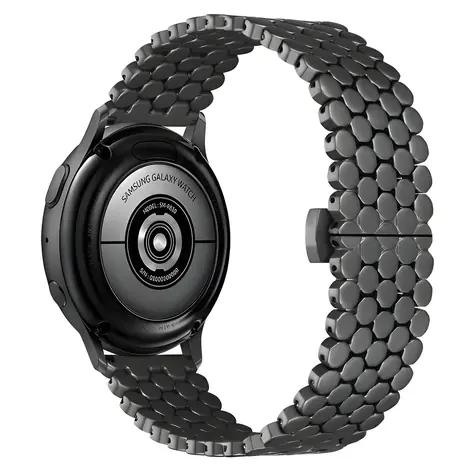Beline Metal Honeycomb 22 mm černá / Řemínek pro chytré hodinky / kovový / voštinový vzor